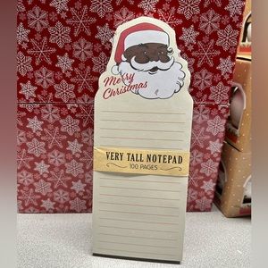 African American Merry Christmas Very Talk Notepad 100 Pages